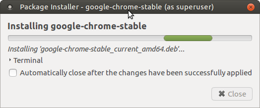Linux установить Chrome