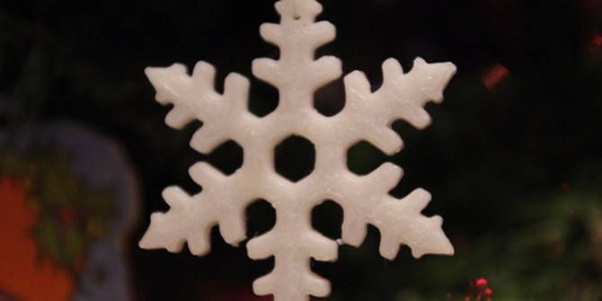 3D печатная снежинка