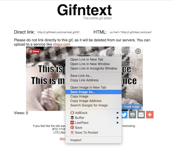 Как добавить анимированный текст в GIFs Добавить текст в GIF 3
