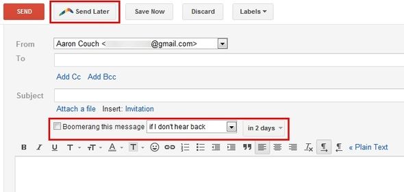 Превратите Gmail в продуктивного зверя с помощью этих расширений Chrome [Бета-приглашения] Бумеранг