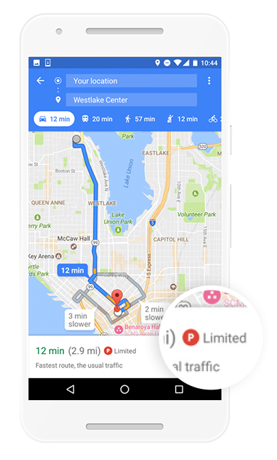 Как найти парковку с помощью Google Maps ParkingDifficulty