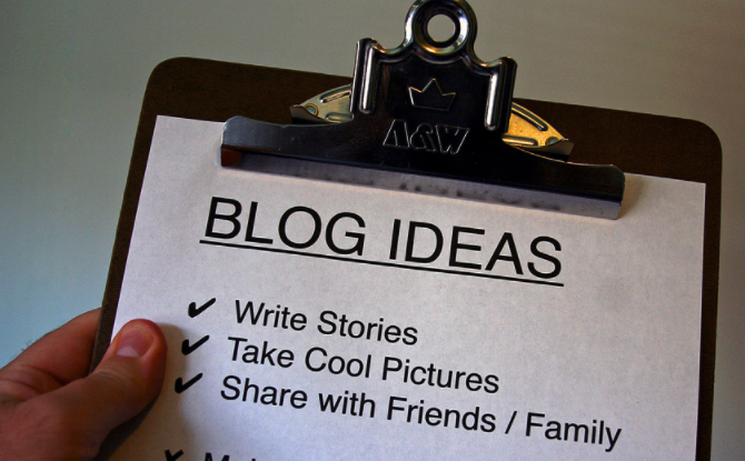 Список идей блога