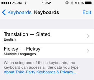 Slated - это клавиатура iOS 8, которая переводит разговоры для вас slated2