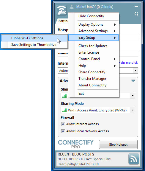 Создайте собственную точку доступа Wi-Fi с помощью Connectify 2012 02 20 21h56 28