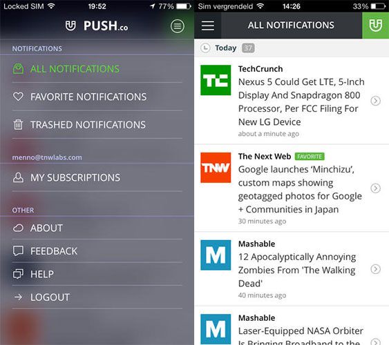 Используйте iOS-уведомления для работы с этими приложениями pushco