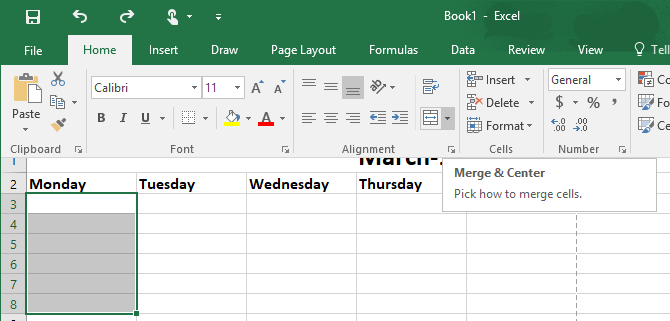 Как сделать шаблон календаря в Excel Excel Calendar Template 3 670x321