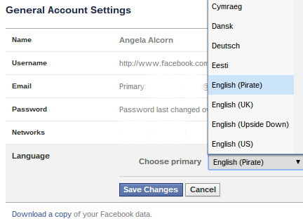 Facebook-Change-Language