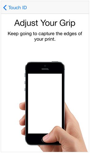 Touch ID горе: поиск и устранение неисправностей Сканер отпечатков пальцев iPhone 5S отрегулируйте захват