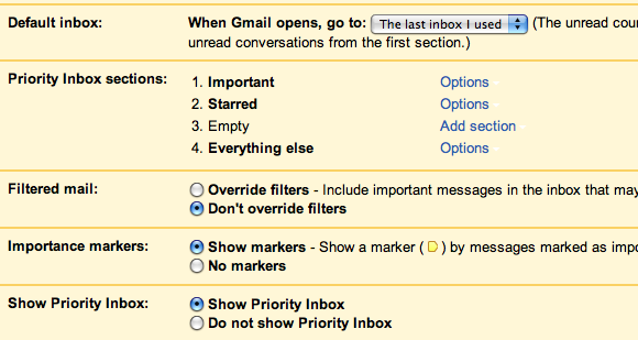 почтовый ящик с приоритетом gmail