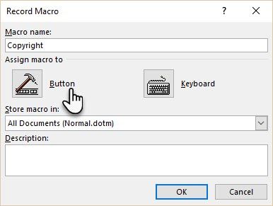 Простой способ вставки специальных символов в диалоговом окне записи Microsoft Word.