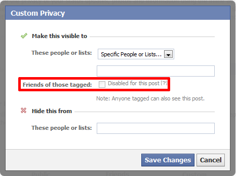 вопросы конфиденциальности Facebook