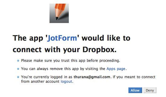 обмен файлами в Dropbox