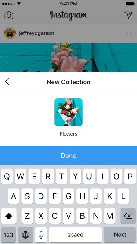 Instagram делает закладки намного более полезными Коллекции Instagram Создать новый