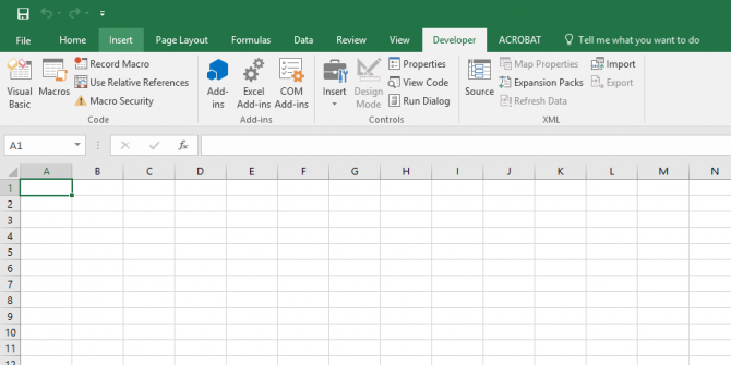 Как разблокировать скрытую вкладку разработчика в Excel Excel Developer2 e1498496763327