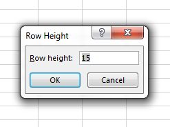 Как вручную установить ширину столбца и высоту строки в записи Excel