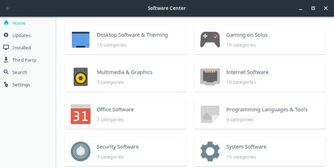 Solus Software Manager Linux