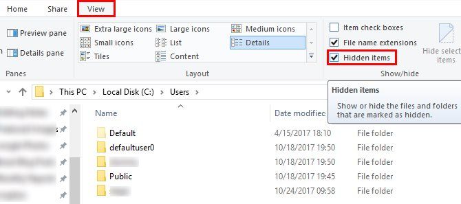 Простой способ показать скрытые файлы и папки в Windows 10, 8.1 и 7 Windows 10 Показать скрытые папки