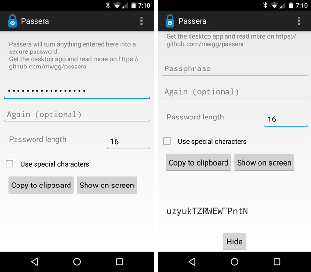 AndroidPasswordGeneator-Passera