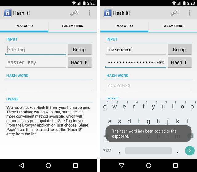 AndroidPasswordGenerator-Hash-It