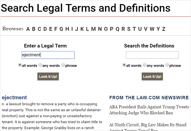 13 уникальных онлайн-словарей для любой ситуации LawDotComDictionary web