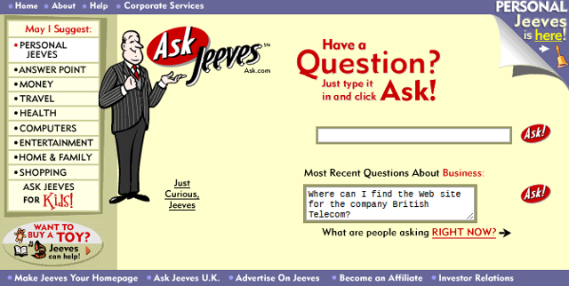 старая-поисковые системы AskJeeves