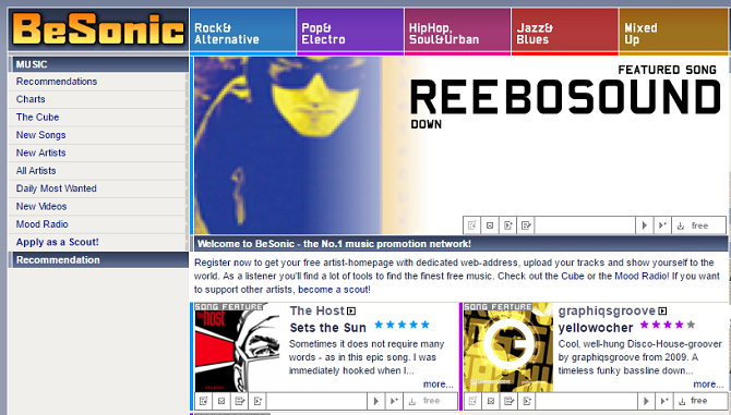 7 сайтов, где вы можете скачать бесплатную музыку (юридически!) Besonic 1 670x381