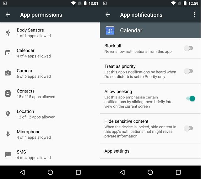 Android-App-разрешительный типы-Скриншот