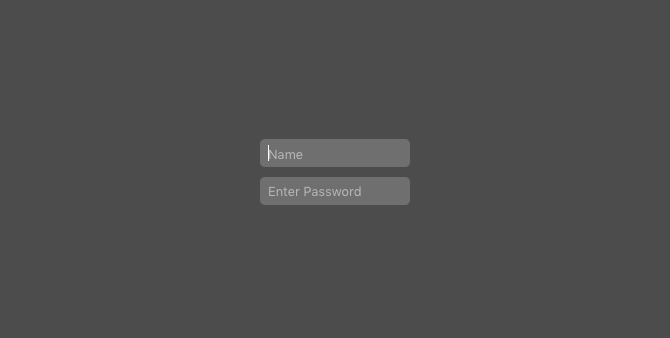 отобразить окно входа в систему как имя и пароль mac
