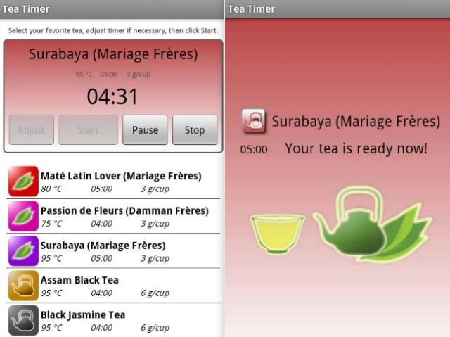 Мобильное приложение Perfect Cup of Tea