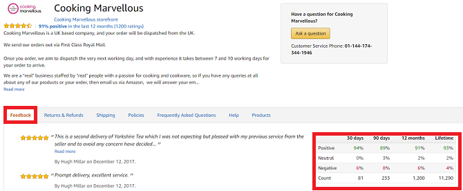 Как проверить обратную связь продавца Amazon и не получить мошенническую обратную связь amazon 670x276
