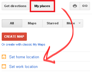 Google-карты, копи-места