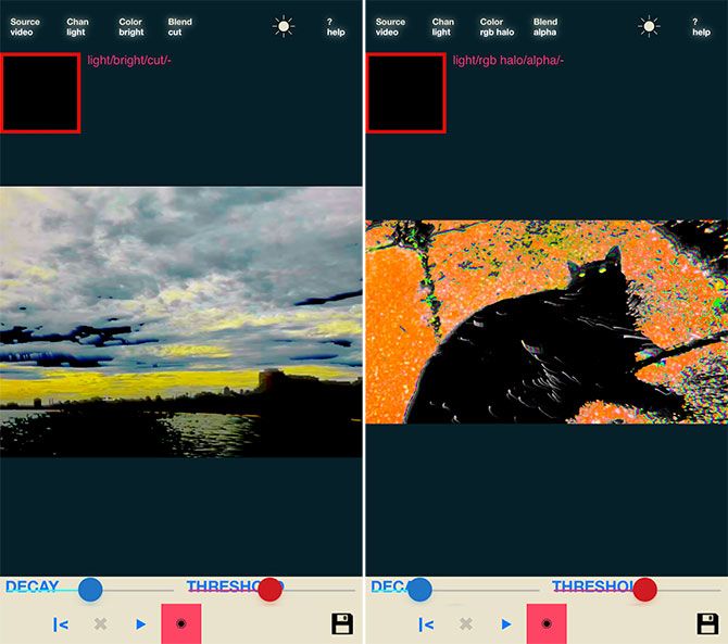 Glitch Art Apps для iPhone - Luminancer