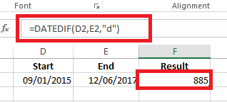 Как использовать Excel для вычисления даты между датами Excel