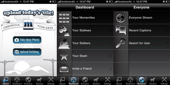 Топ 4 фото-сайтов, чтобы поделиться одной фотографией каждый день Momentile iPhone