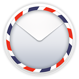 Авиапочта для Mac OS X снова делает электронную почту красивой Авиапочта прозрачная 300 icon