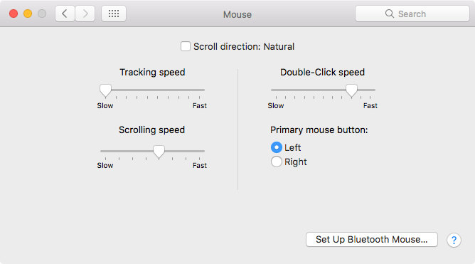 Как использовать стороннюю мышь на системных настройках Mac Mac