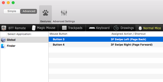 Как использовать стороннюю мышь на вашем Mac mac mouse bettertouchtool 1