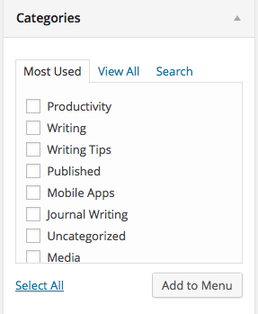 Wordpress категории