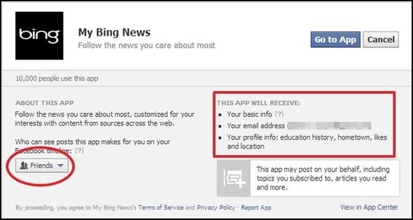 Больше, чем Google: лучшие биты Bing My Bing News App Permissions1