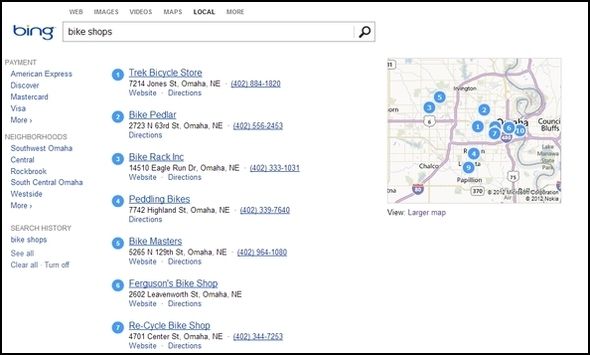 Больше, чем Google: лучшие биты Bing Bing Local1