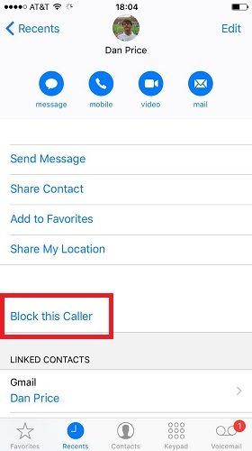 Как заблокировать номер телефона на вашем iPhone ios block number phone 280x500