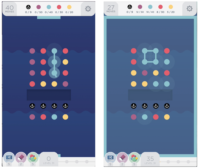 17 быстрых, веселых и бесплатных мобильных игр для быстрого исправления TwoDots iPhone