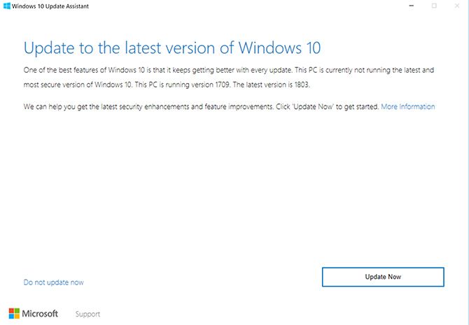 Как вручную загрузить Windows 10 Апрель 2018 Обновление Windows10 Update Assistant 1