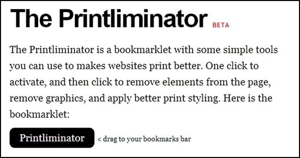 Основные советы и инструменты для печати веб-страниц Printliminator web page1