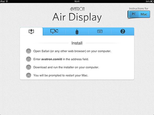 воздушный дисплей mac
