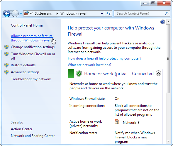 Обзор брандмауэра Windows 7
