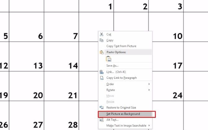 создать шаблон календаря onenote