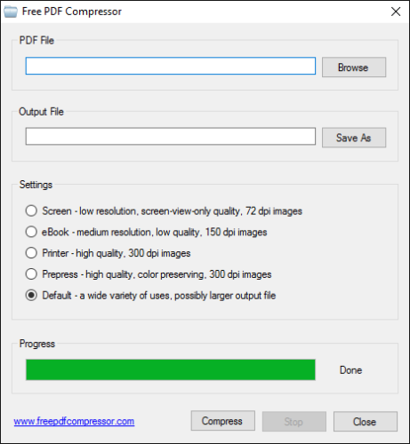 бесплатный PDF компрессор