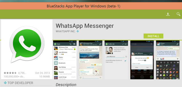 4 установить WhatsApp на Windows