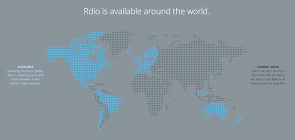 Spotify против Rdio: полное сравнение стран Rdio